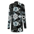 thumbnail image 3 of Hxshgdsn Womens Tops Women's Floral Cardigan 2025 Long Sleeve Boho Essentials Fall Outfits For&nbsp;Women&nbsp;2025 Black M, 3 of 6