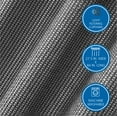 thumbnail image 4 of Mainstays 4 Piece Wave Jacquard Curtain Panel Set, Dark Grey, 27.5" W x 84" L, 4 of 6