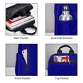 thumbnail image 3 of Yiaed Navy Print Lightweight Backpack Travel Backpacks Hiking Daypack for Women Men, 3 of 5