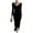 Black, variant on Velvet Tulle Midi Dress with Long Sleevee Cowl Neck Formal Cocktail Dresses Bodycon Ruched Wedding Guest Party Gown Pink L
