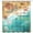 Sky Blue, variant on Beach Shower Curtain, Sea Turtle Shower Curtain Set with Hooks, Coastal Ocean Nautical Rustic Vintage Fabric Bathroom Curtains, 72X72 Inches
