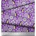 thumbnail image 3 of Soimoi Polyester Crepe Fabric Floral & Penguin Ocean Print Fabric by The Yard 52 Inch Wide, 3 of 3