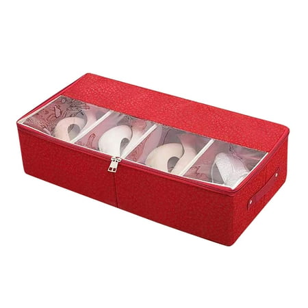 

Vicbovo Transparent Shoe Box Storage Box Space Saving Bed Bottom Shoe Cabinet Household Proof Shoe Organizer