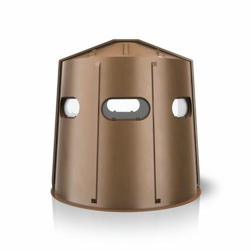 Maverick 5-Shooter GX Deer Blind, Brown with Clear Windows – 360° Panoramic View