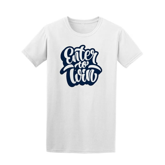 Enter To Win Lettering Tee Men's -Image by Shutterstock