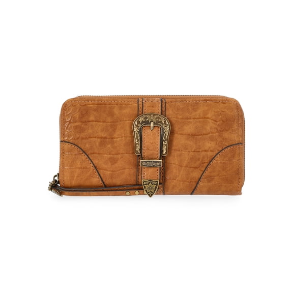 Jessica Simpson Women's Daphne Zip Around Wallet, Wheat