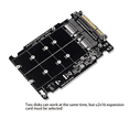 thumbnail image 3 of 4X M.2 SSD to U.2 Adapter 2In1 M.2 NVMe SATA-Bus NGFF SSD to PCI-E U.2 SFF-8639 Adapter PCIe M2 Converter,Without Shell, 3 of 7
