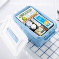 thumbnail image 2 of MesaSe Storage Box Portable Plastic Home Medicine Case Health Care Pills First Aid Kit Storage Box, 2 of 6