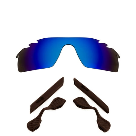 Replacement Lenses Kit Compatible with OAKLEY Vented RADARLOCK PATH Blue & Brown