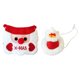 thumbnail image 3 of Babero navideño con gorro para mascotas, decoración navideña para perros y gatos pequeños, ideal para fiestas de invierno. ¡Un regalo fantástico! Acce sombrero pentagrama rojo, 3 of 8