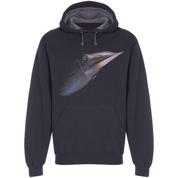 Colorful Squid In Dark Hoodie Men -Image by Shutterstock, Male 3X-Large