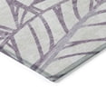 thumbnail image 2 of HomeRoots 584236 3 x 5 ft. Floral Washable Indoor & Outdoor Rectangle Area Rug, Purple, Lavender & Beige, 2 of 5