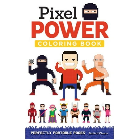 - Pixel Power Adult Coloring Book