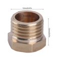 thumbnail image 3 of 6pcs Threaded Pipe Stop Brass Plugs G1/4 Pipe Inserts Pipe Plugs with Hexagons User Friendly Sealing Solution for Pipe, 3 of 4
