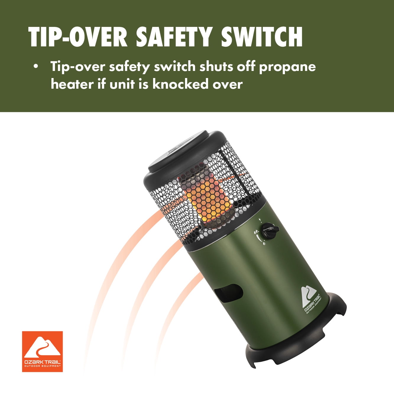 Ozark Trail 11,000 BTU Portable 360-Degree Propane Heater for Indoor/Outdoor Use