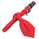 thumbnail image 2 of Collar de perro con lunares, corbata roja, lazo, algodón, accesorios ajustables para mascotas con campana, 2 of 8