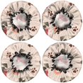 thumbnail image 2 of Shower Caps,Pug and Donut Waterproof Shower Cap for Women 4 Pieces,Double Reusable Hair Cover for Shower PEVA Elastic Stretch Hem, 2 of 7