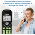 thumbnail image 3 of Cordless Phone with DECT 6.0, Full-Duplex Speakerphone, Lighted Display, Backlit Keypad, Caller ID/Call Waiting, Volume Control, Hearing Aid Compatible, Wall Mount | VG131-11 (Black), 3 of 8