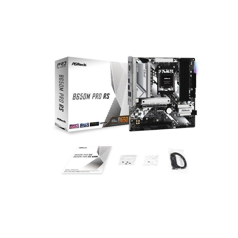ASRock B650M PRO RS AM5 AMD B650 SATA 6Gb/s Micro ATX Motherboard