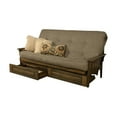 thumbnail image 5 of Kodiak Furniture Tucson Queen-size Wood Storage Futon-Linen Stone Mattress, 5 of 5