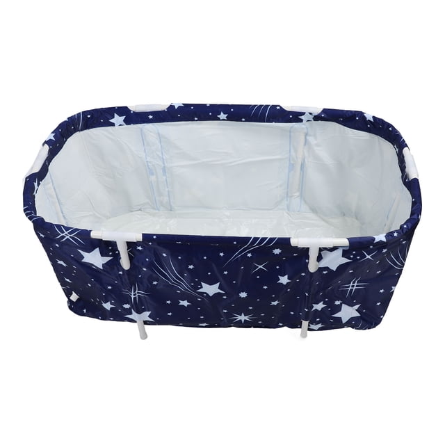 Portable Bathtub, Large Space Full Body Relaxing Folding Soaking Bath Tub PVC for Shower Stall Type 2