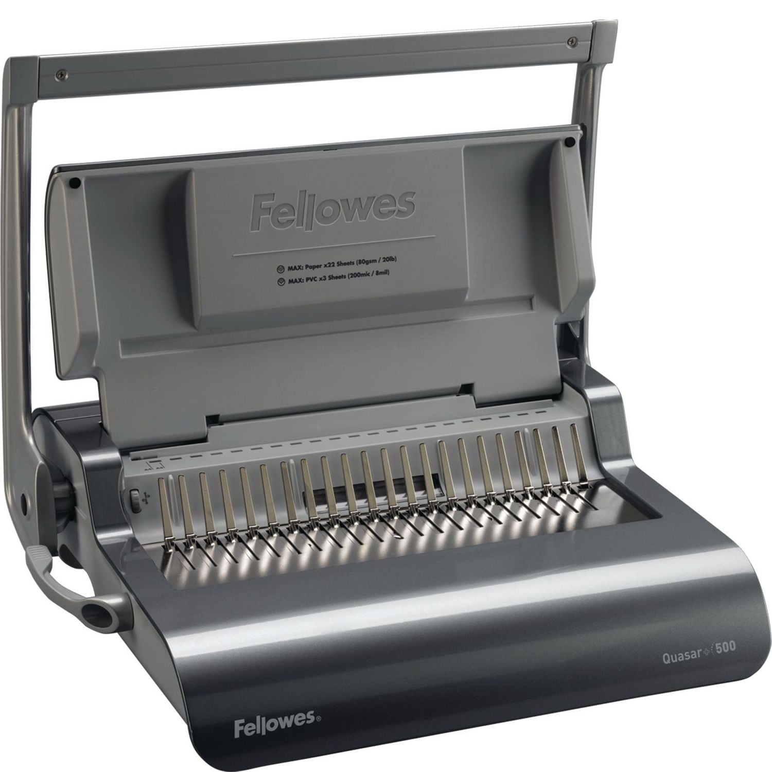 Quasar™+ 500 Manual Comb Binding Machine w/Starter Kit