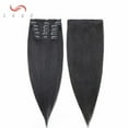 thumbnail image 2 of SEGO Clip in Human Hair Extensions Full Head Human Hair Extensions Silky Straight Soft Hair, 2 of 6
