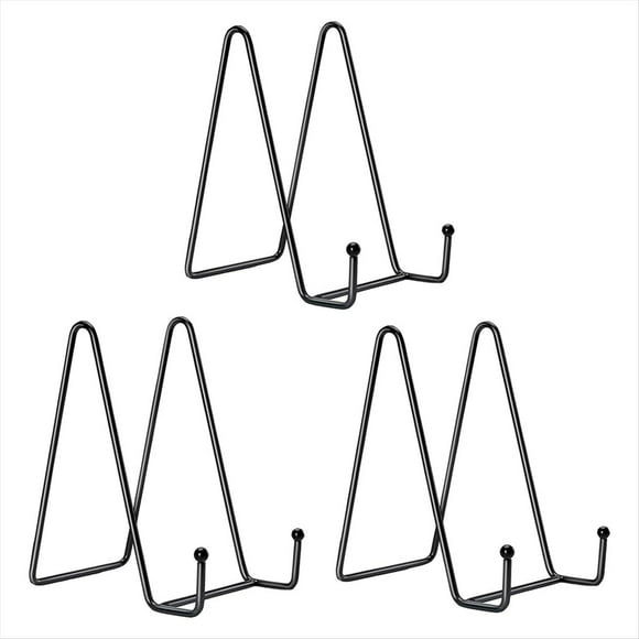 Paquete de 3 Soportes de Exhibición para Platos Grandes, Soportes para Platos de 10 Pulgadas de Alto para Exhibición, Soporte para de Fotos de Metal, Caballete Grande