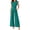 Blue Green, variant on Jumpsuits For Women Crew Neck Dressy Cap Sleeve Belted High Waist Wide Leg Romper One Piece Casual Outfits Pockets