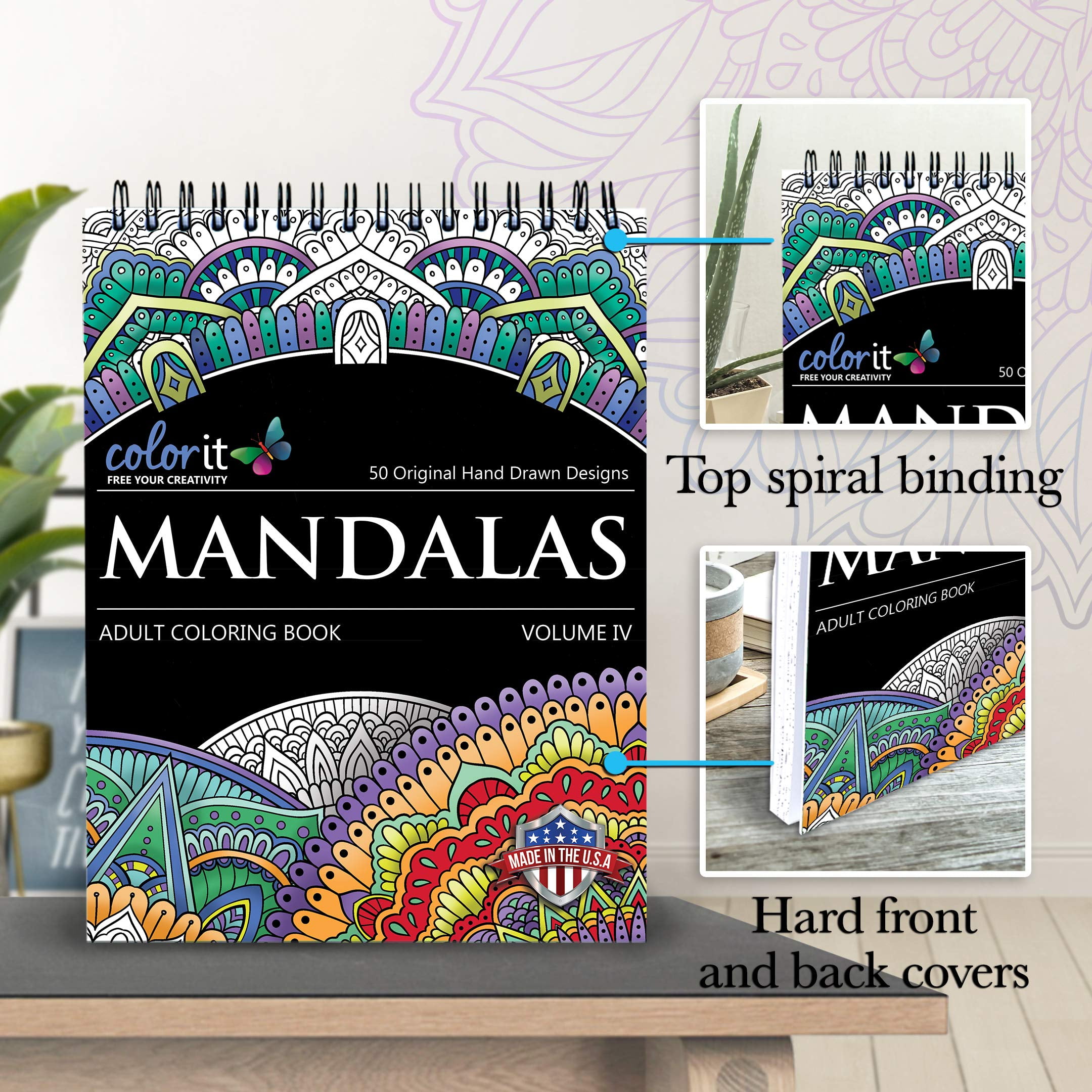 ColorIt Mandalas To Color, Volume IV Coloring Book for Adults by Terbit  Basuki