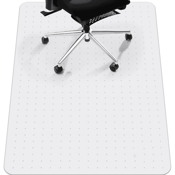 Sortora Office Chair Mat for Carpet, 2.2mm Thick Clear PVC Chair Mat with Non-Slip Studs, 36"x48" Desk Chair Mat for Low to Medium Pile Carpet, Home Office & Gaming, Rectangle