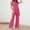 Red, variant on Women's Spring New Temperament Chiffon Solid Color Loose Irregular Fashion Trouser Suit Women Overalls Striped Suit Plaid Pants Set Women Dressy Pantsuits for Women Winery Wedding Chiffon Two Piece