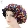 thumbnail image 2 of Cdar 2pcs Floral Stylish Double Layer Women Night Sleep Cap Bonnet Hair Care Head Wrap Hat Nightcap, 2 of 4