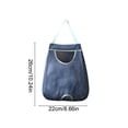 thumbnail image 3 of Kitchen Wall Mount Plastic Bag Dispenser and Holder for Grocery and Trash Bags with Top Load and Bottom Dispense for Space Saving Cabinet or Pantry Storage, 3 of 6