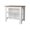 White+Dark Brown, variant on Xukmct Wood Kitchen Island with Open Storage Shelf, Perfect for Living Room, Dining Room, Kitchen, White   Dark Brown