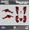 Red, variant on Kalair GFX Graphics Kit for Honda ATV TRX 400EX (2005-2007) Snagged Series