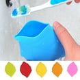 thumbnail image 1 of harmtty 100ML Mouthwash Cup Foldable Non-slip Body Smooth Mouth Drop-resistant Leaf Shape Space-saving Travel Mouthwash Cup for Dorm,Orange, 1 of 8