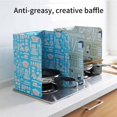thumbnail image 4 of ACDANC Cooking Heat Baffles,Eco-Friendly and Durable Material Splatters Screen for Frying,Stylish and Practical Design Kitchen Accessories,Blue, 4 of 5