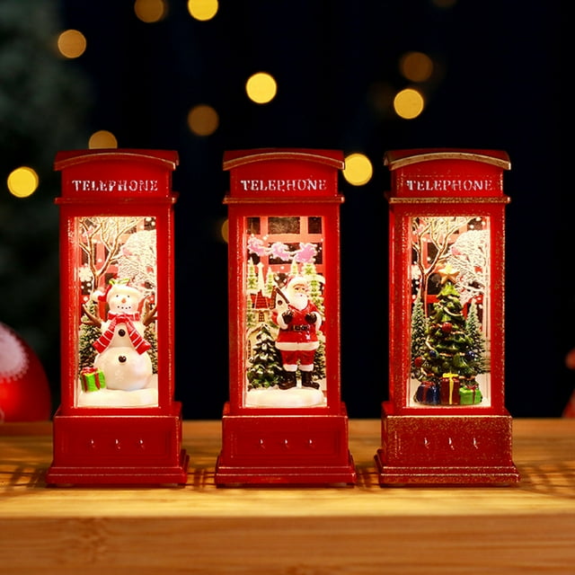 Fiudx Ofertas Flash Artículos En Oferta Linterna Navideña, Lámpara De Candelabro, Luz Nocturna, Decoración De Muñeco De Nieve, Luz Nocturna, Adorno De Escritorio, Adorno Navideño, 100Ml