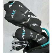 Mens RH Complete Golf Club Set Driver, Fairway Wood, Hybrid, Irons, Putter & Deluxe Stand Bag Superior Quality Right Handed Golf Equipment