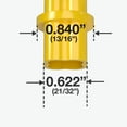 thumbnail image 4 of 1/2" Internal PVC Coupling, Furniture Grade, Yellow, 10-Pack, F012ICO-YE-10, 4 of 4