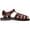 Brown, variant on Barak - Leather Closed Toe Sandal - Mens Sandals