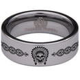 thumbnail image 2 of Indian Skull Tungsten Carbide Ring, 2 of 6