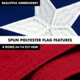 thumbnail image 5 of G128 Combo Pack: 6 Ft Tangle Free Spinning Flagpole (Silver) & North Carolina Flag 3x5 Ft Embroidered 220GSM Spun Polyester, Brass Grommets (Flag Included) Aluminum Flag Pole, 5 of 9