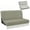 Sage Green, variant on Qpednta Black RV Couch Covers for Sofa Bed 2-Piece Set Stretchable Backrest & Seat Covers Set, Camper Slipcovers for Jackknife Sleeper Sofas, Washable Material
