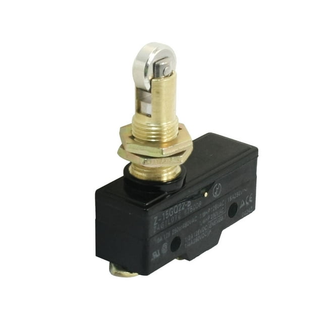 AC 125V/250V/480V 15A Z-15GQ22-B 3 terminales de tornillo SPSD 1NO 1NC 12mm Montaje en panel de rodillo básico interruptor de límite