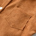 thumbnail image 6 of Esaierr Toddler Baby Boy Fleece Shirts Fall Winter Long Sleeve Jacket Kids Button down Leisure Brown Fleece Shirts Top, 6 of 6