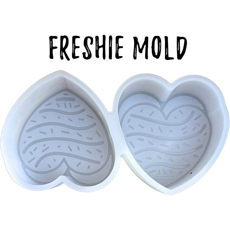 Double Heart Silicone Freshie Mold