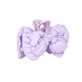 thumbnail image 3 of Goody Luxe Puffer Bow, Frosty Lilac, Quilted SlideProof Hair Claw Clip, 3 of 8