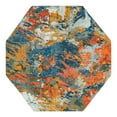thumbnail image 3 of Unique Loom Vivid Collection Area Rug - Pune (7' 10" Octagon Multi/Beige), 3 of 7
